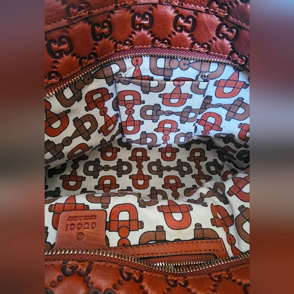 Authentic Gucci Guccissima Medium Tote Bag Dark Brown - Picture 5 of 15